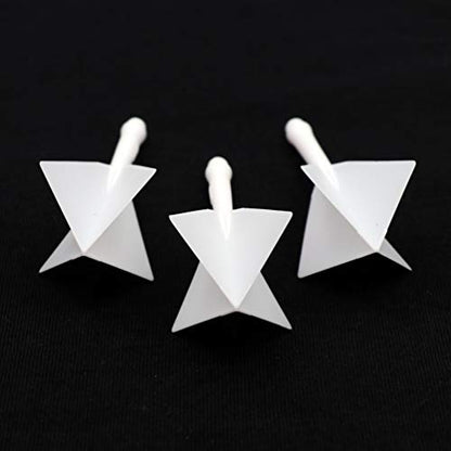 CUESOUL ROST Integrated Dart Shaft and Flights Medium,Diamond Shape,Set of 3 - color: White