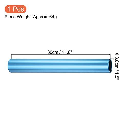 PATIKIL Relay Track Baton, Aluminum Alloy Tube Field Running Race Stick for Outdoor Athletics Sport Game Tool - color: Blue