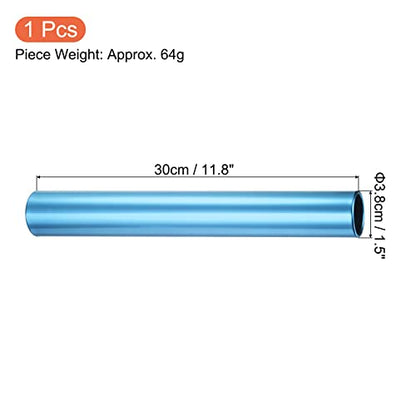 PATIKIL Relay Track Baton, Aluminum Alloy Tube Field Running Race Stick for Outdoor Athletics Sport Game Tool - color: Blue