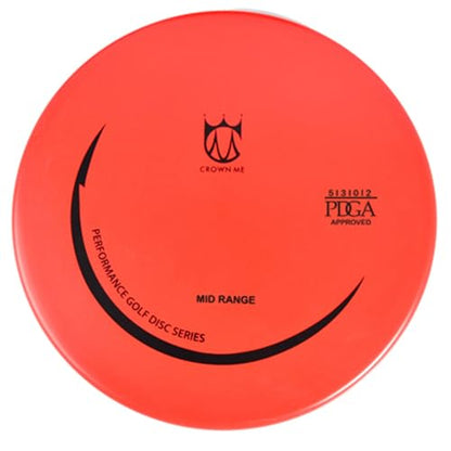 CROWN ME Disc Golf Set with 6 Discs and Starter Disc Golf Bag – Fairway Driver, Mid-Range, Putter Disc - color: Black