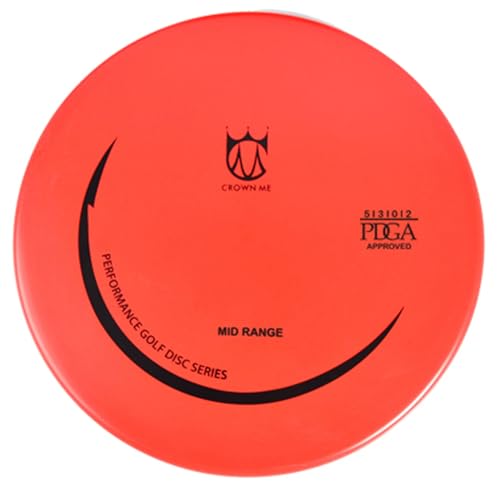 PDGA Approved Disc Golf Set with 6 Discs and Starter Disc Golf Red Bag – Fairway Driver, Mid-Range, Putter Disc - color: Red