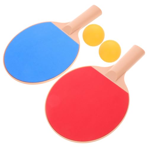 CHILDWEET Outdoor Table Tennis Set with Ergonomic Plastic Bats and Elastic Pong Balls Racket Paddle Kit for Recreational Play Comfortable Grip Design for Indoor and Outdoor Use