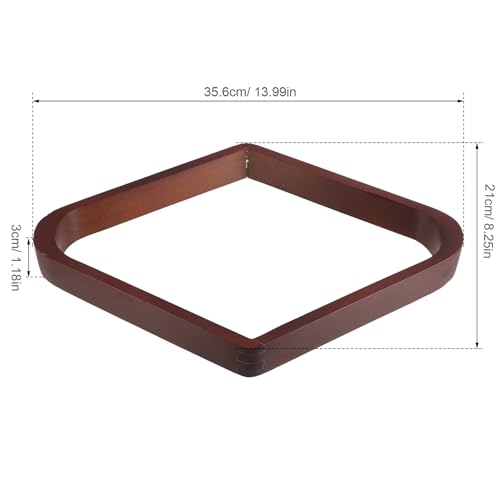 Billiard Ball Rack Triangle Wooden Frame Brown Pool Table Ball Storage Rack Billiard Accessories for Game Room Use