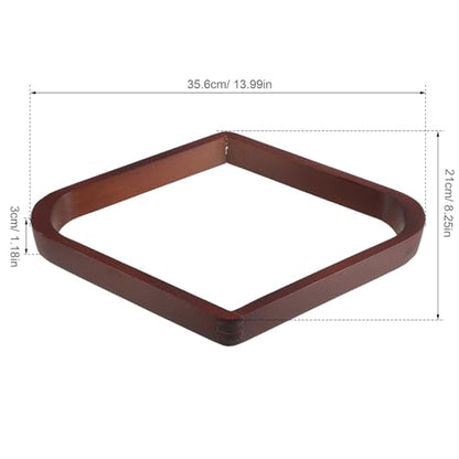 Billiard Ball Rack Triangle Wooden Frame Brown Pool Table Ball Storage Rack Billiard Accessories for Game Room Use