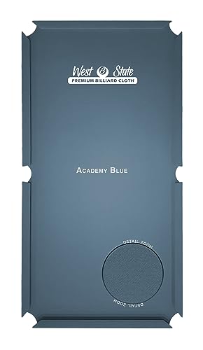 21 oz Pre-Cut Pool Table Felt Replacement Kit for Tables - Wool and Nylon Blend with Teflon - Multiple Colors - color: Academy Blue, size: 7 Foot