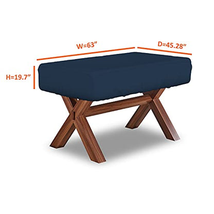 Foosball Table Cover 12 Oz Waterproof - 100% Weather Resistant Outdoor Game Table Cover with Elastic at 4 Sides (63"W x 45"D x 19.7"H, Blue) - color: Blue, size: 63"W x 45"D x 19.7"H