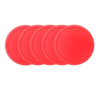 5 Pack 2.36-Inch (60mm) Lightweight Mini Air Hockey Pucks - Durable 3mm Thick Replacement Pucks for Small Air Hockey Tables - 0.19oz (5.5g) Pucks for Fast Mini Gameplay