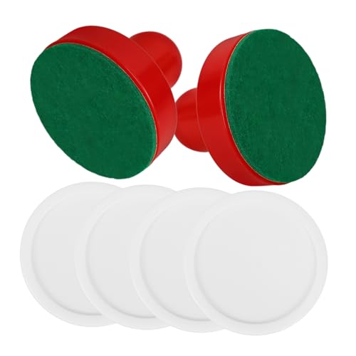 BESPORTBLE 1set Ice Hockey Pucks Set Replacement Paddles Slider for Game Tables Accessories for Fun Game Smooth Design for Easy Sliding