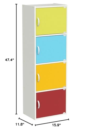 HODEDAH IMPORT Bookcase - color: Rainbow