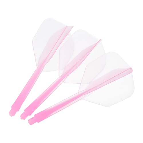PATIKIL Integrated Dart Shaft & Flights, Pack Lightweight Plastic Dart Flight Set - color: Pink