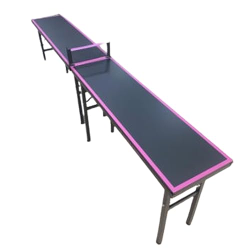 Indoor OutdoorTable Tennis Table, Ping Pong Table with Consistent Bounce, All-Weather Indoor Outdoor Foldable Table with Net