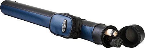 Casemaster Q-Vault Supreme Billiard/Pool Cue Hard Case, Holds 1 Complete 2-Piece Cue (1 Butt/1 Shaft) - color: Blue