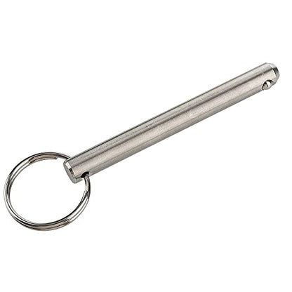 2 Pack Long Quick Release Pin, Diameter 3/8"(9.5mm), Usable Length 3"(76mm), Overall Length 3.6"(92mm), Full 316 Stainless Steel, Bimini Top Pin, Marine Hardware