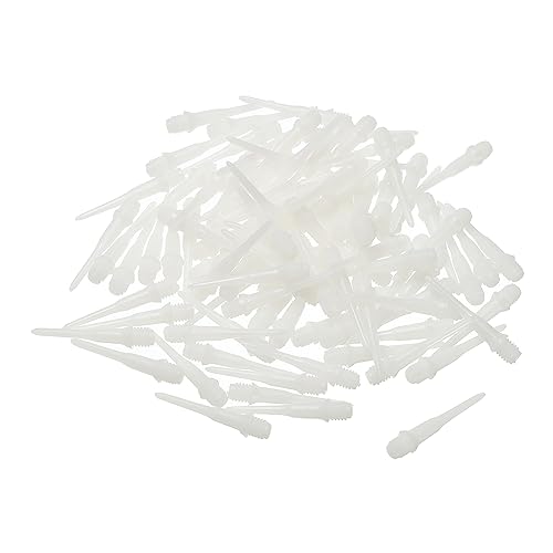 PATIKIL Plastic Dart Tips, 2BA Thread Soft Dart Plastic Tip Soft Tip Dart Accessories - color: White