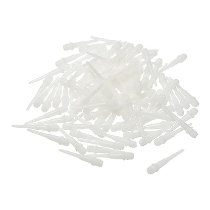 PATIKIL Plastic Dart Tips, 2BA Thread Soft Dart Plastic Tip Soft Tip Dart Accessories - color: White