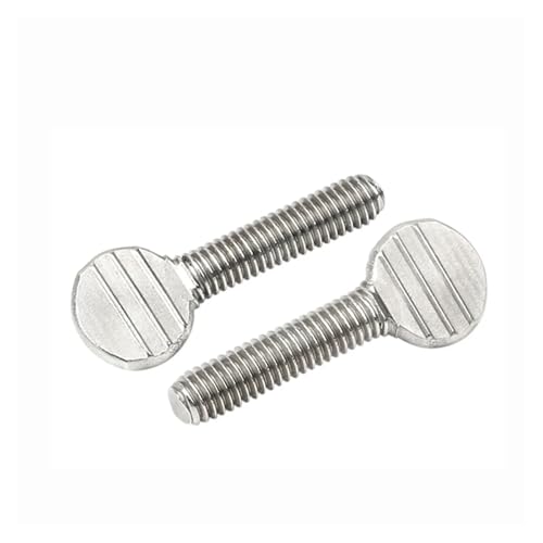 Flat-head screw Hand Twisted Table Tennis Racket Screw Thumb Wave Plate Flattened Bolt M4m5m6m8m10(5pcs M8X25) - size: 5pcs M8X25