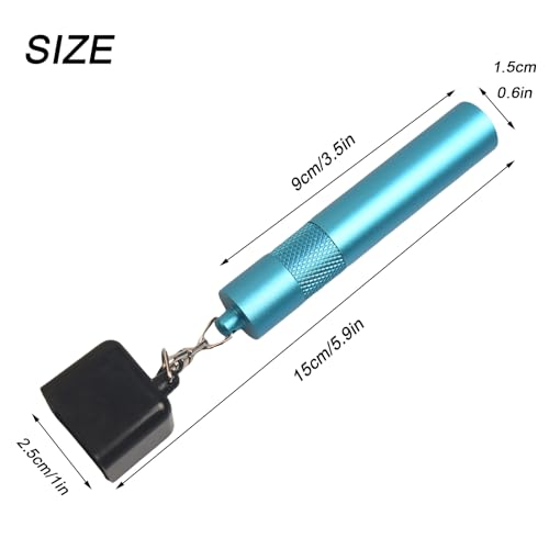 LAKE OF FIRE 3-in-1 Snooker/Pool Cue Tip Shaper with Repair Tool, Cue Tip Storage, and Billiard Chalk Holder - color: Blue
