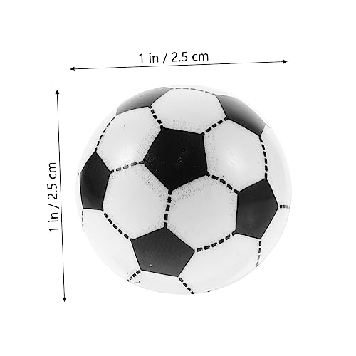 PRETYZOOM 10pcs Injection Small Footballs for Boys and Girls Mini Soccer Balls for Foosball Table Replacement Balls for Boys and Girls Soccer