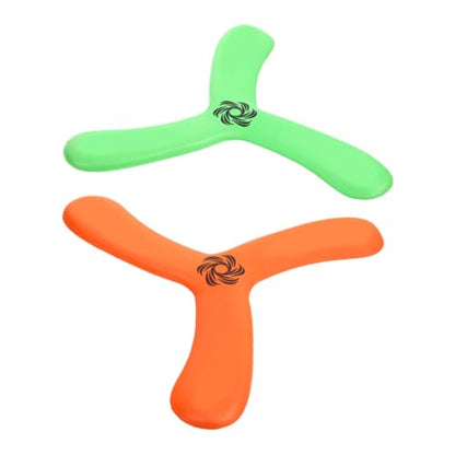 Yardwe 2pcs Soft Flying Toy for Boy -Resistant Boomerang Outdoor Sports Equipment for Family Fun at Parks and Beaches Encourages Active Play and Coordination