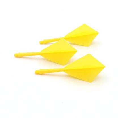 CUESOUL ROST Integrated Dart Shaft and Flights Medium,Diamond Shape,Set of 3 - color: Yellow