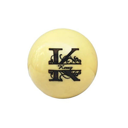 Personalized Pool Ball with Custom Engraving, Monogrammed Cue Ball 57mm, Gifts for Billiards Enthusiast, Sports Gift, Festive Spirit, Custom Text, Unique Birthday Present
