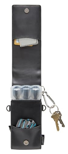Casemaster Voyager Leatherette Wallet with Nomad Case, Holds 3 Steel Tip or Soft Tip Darts Fully Assembled, Portable Storage Accessories - style: Plus
