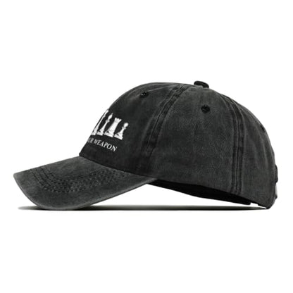 Choose Your Weapon Retro Chess Master Pieces Game Club Humor Baseball Caps,Fishing Hat Trucker Cap Adjustable Sun Peak Hats - color: Black 1