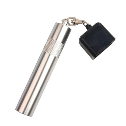 LAKE OF FIRE 3-in-1 Snooker/Pool Cue Tip Shaper with Repair Tool, Cue Tip Storage, and Billiard Chalk Holder - color: Silvery