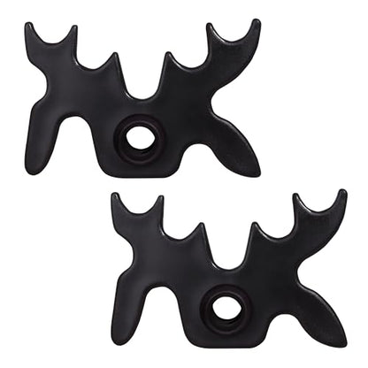 GSE Games & Sports Expert Black Plastic Slip-On Bridge Portable Moosehead Bridge Head, Pool Billiard Cue Bridge Head, Billiard Pool Cue Accessories for Pool Table - style: 2-Pack
