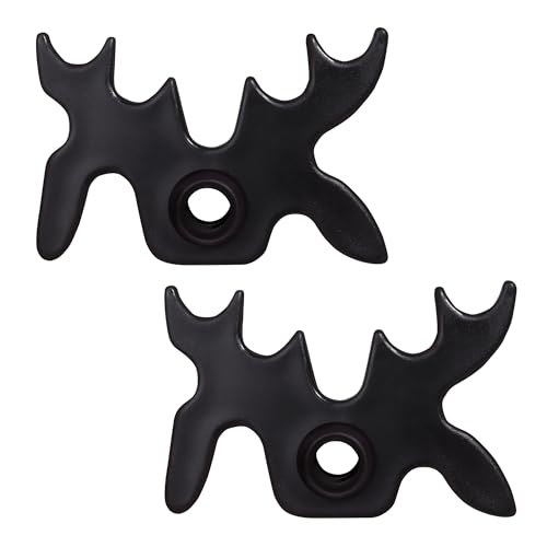 GSE Games & Sports Expert Black Plastic Slip-On Bridge Portable Moosehead Bridge Head, Pool Billiard Cue Bridge Head, Billiard Pool Cue Accessories for Pool Table - style: 2-Pack