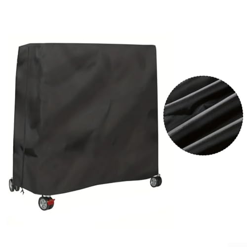210D Oxford Table Tennis Table Cover Waterproof with Zipper for Outdoor for PING Pong Table 65x27.5x72.8 Inch Protection All Season