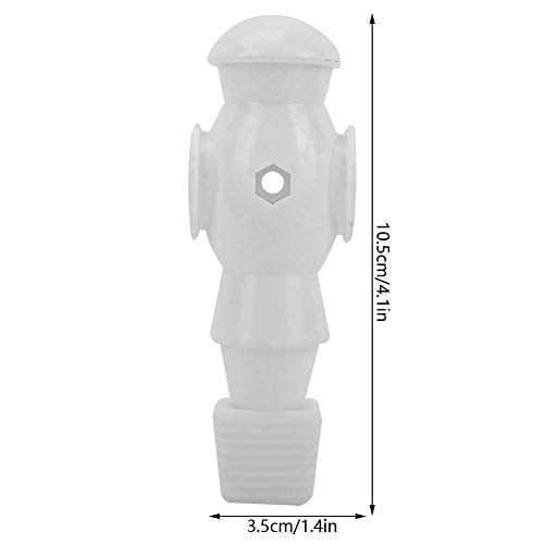 Foosball Replacement Players, Foosball Men 2 PCS, Table Soccer Guys, Plastic Replacement Parts for Football Table Player, Dia 16mm Universal