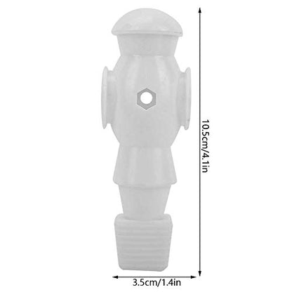 Foosball Replacement Players, Foosball Men 2 PCS, Table Soccer Guys, Plastic Replacement Parts for Football Table Player, Dia 16mm Universal