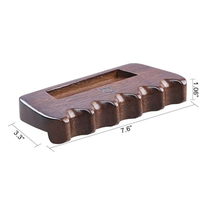 CROWN ME Weighted wooden 5-Cue pool cue stick holder, billiard cue stick holder, chalk holder - style: 5 Holes