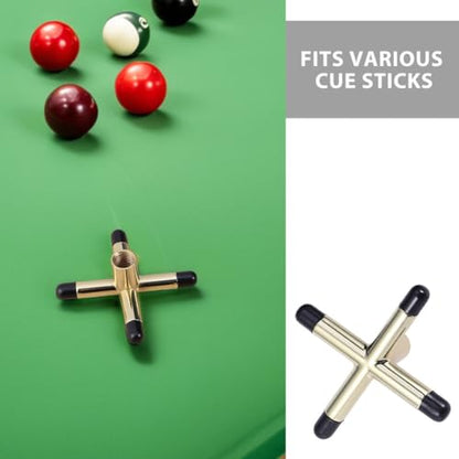 Toddmomy 3pcs Cross Shaped Pool Cue Bridge Head Anti-Slip Billiard Cue Sticks Bridge Head Rest Holder for Snooker Pool Tables Billiard Accessories