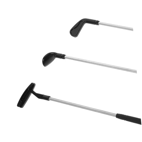 1Set Mini Golf Set of Golf Clubs with Balls Desktop Golf Game for All Ages for Family Fun Dollhouse Decor and Miniature Enthusiasts