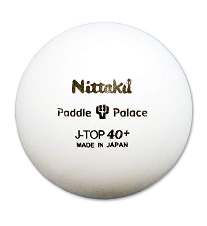 Nittaku J-Top Training Ball 40+ Bulk Pack (120 Table Tennis Balls) - style: White