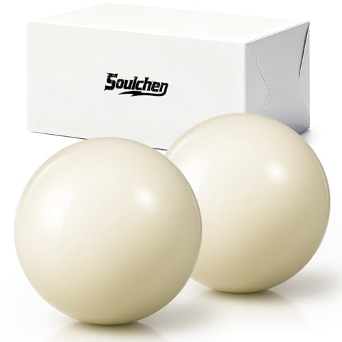 Soulchen Oversized Cue Ball 2 3/8" Training Ball Suitable for Billiard Pool Table for Coin-op and Barbox Tables