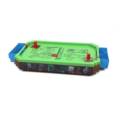 Minecraft: Arcade Air Hockey - Overworld -Premium Series, 21" Motorized Tabletop Game, Iconic Sounds, Licensed Collectible Toy, Adult-Kid 3+, 2 Player