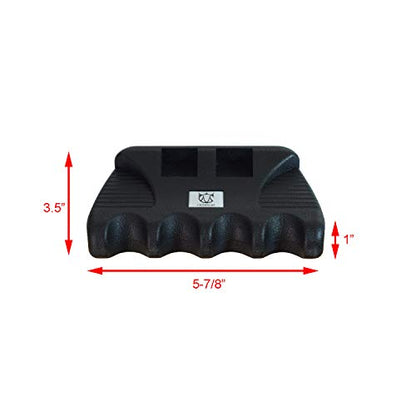 CROWN ME Cue Holder, Portable Weighted Billiard Cue Rack with Chalk Holder, Pool Cue Rest Stick Holder, 4 Holes - style: 4 Holes