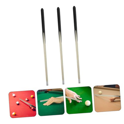 FRCOLOR 3Pcs Mini Wooden Billiard Cue Sticks for Compact Lightweight Pool Cue for Tight Spaces Design Easy to Use for Young Billiards Enthusiasts
