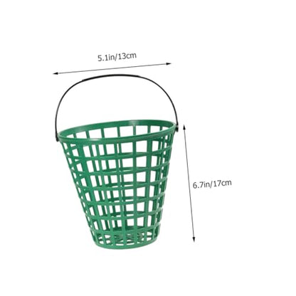 balacoo Plastic Baskets for Golf Balls Outdoor Golfball Storage Container Easy to Carry Ball Rack Holder