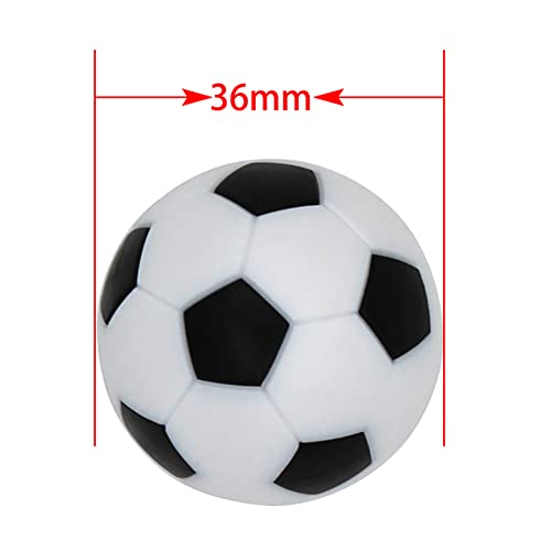 BQSPT 36mm Foosball Balls Foose Balls Table Soccer Game Replacement Foosballs 16pcs,Mini Black and White Soccer Official 36mm Table Footballs Accessory (16 Pack)