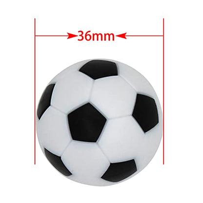 BQSPT 36mm Foosball Balls Foose Balls Table Soccer Game Replacement Foosballs 16pcs,Mini Black and White Soccer Official 36mm Table Footballs Accessory (16 Pack)