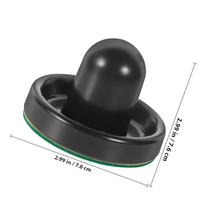 Air Hockey Pucks and Pushers Replacement for Game Tables Smooth Sliding Black Pushers with Black Pucks and Felt Covers Hockey Parts for Home Leisure Sports