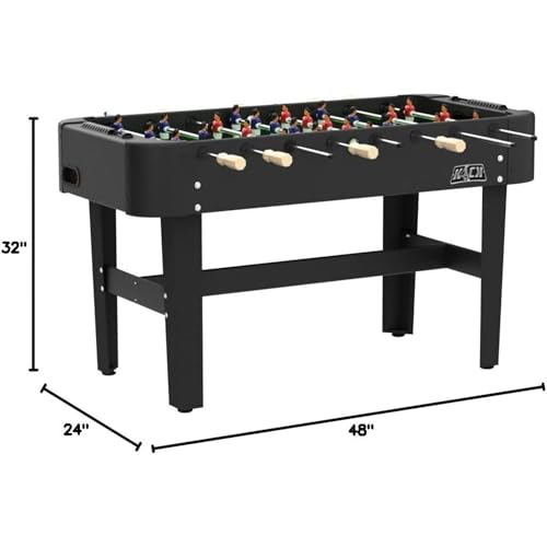 KICK Conquest 48" Foosball Table – Compact Indoor Game Table - color: Black