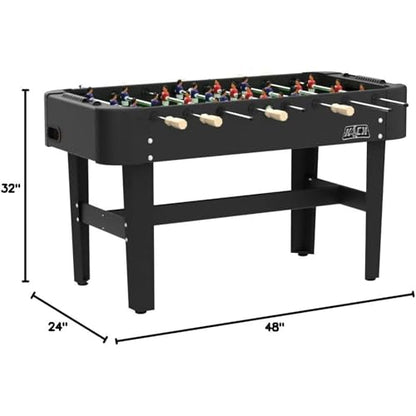 KICK Conquest 48" Foosball Table – Compact Indoor Game Table - color: Black