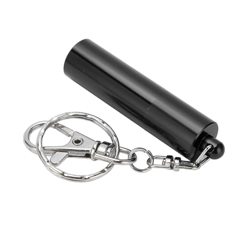 Billiard Cue Tip Tool with Keychain – Billiard Pool Snooker Stick Shaper Cue Tip Pick Pricking Pin Grinding Repair Tool for Snooker Pool Cue Tips - color: Black