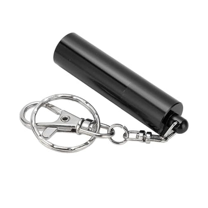 Billiard Cue Tip Tool with Keychain – Billiard Pool Snooker Stick Shaper Cue Tip Pick Pricking Pin Grinding Repair Tool for Snooker Pool Cue Tips - color: Black