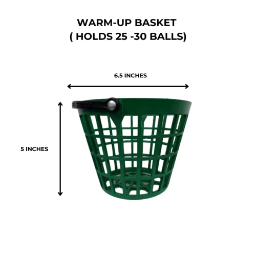 Basket - Range Ball - color: Green, size: Warm Up ( 25-30 Ball)